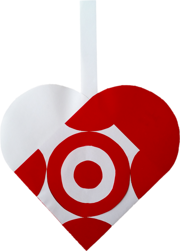 Målskive Julehjerte