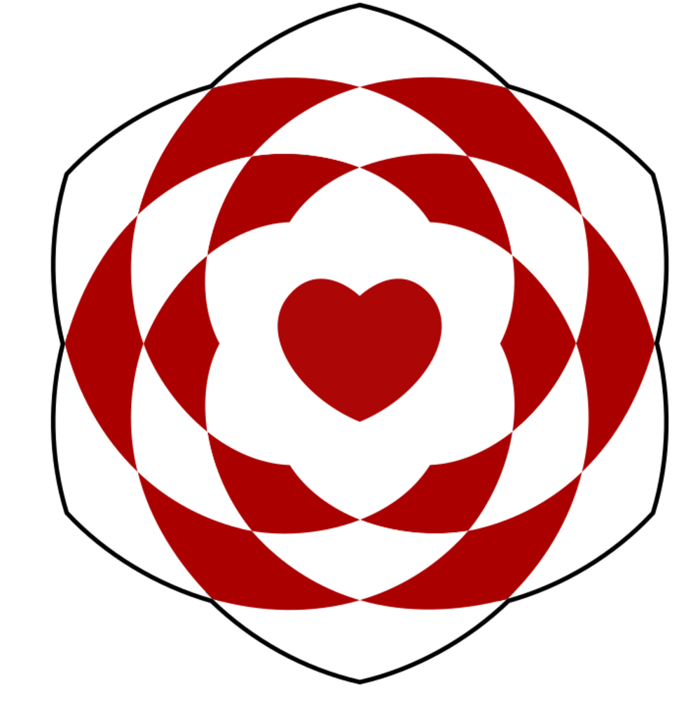 Vendt på vrangen-julehjerte